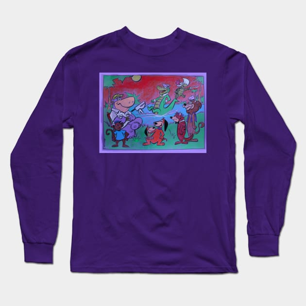 Saturday Morning Cartoons Long Sleeve T-Shirt by BennettBlackLight